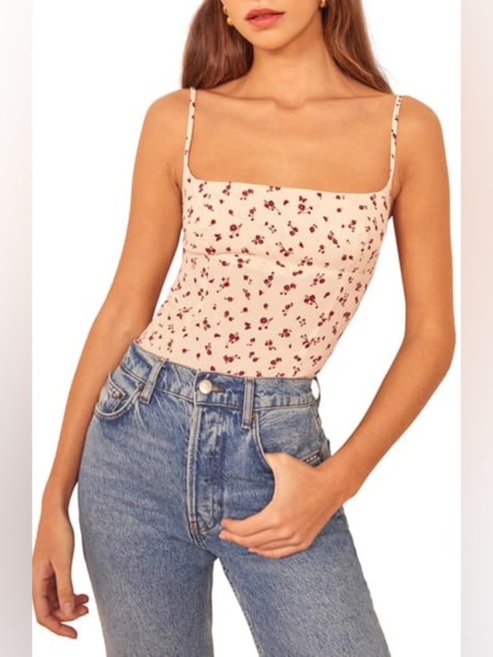 Reformation Grace Top in Penny size XS